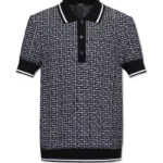 Balmain Monogram Short-Sleeve Polo Shirt