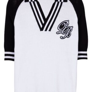 Balmain Signature knitted polo top