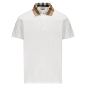 Burberry Checked Short-Sleeved Polo Shirt