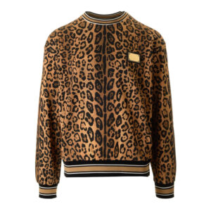 Dolce & Gabbana Leopard-Printed Crewneck Sweatshirt