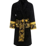 Versace Barocco Detailed Bathrobe