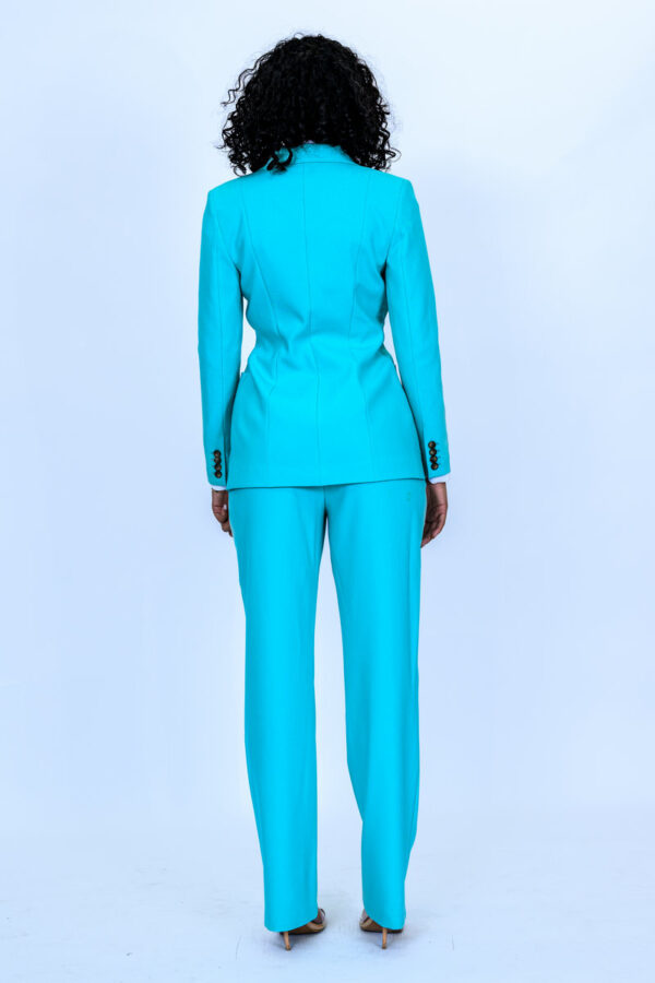 Aqua 2 Piece Slim Fit Suit with Adjustable Side Tabs on Pants