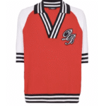 Balmain Signature Intarsia-Knit Short Sleeved Polo Shirt