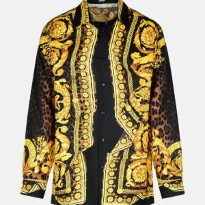 VERSACE 'BAROCCO' MULTICOLOR SILK SHIRT