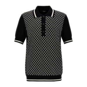 Balmain Mini Monogram Polo Shirt