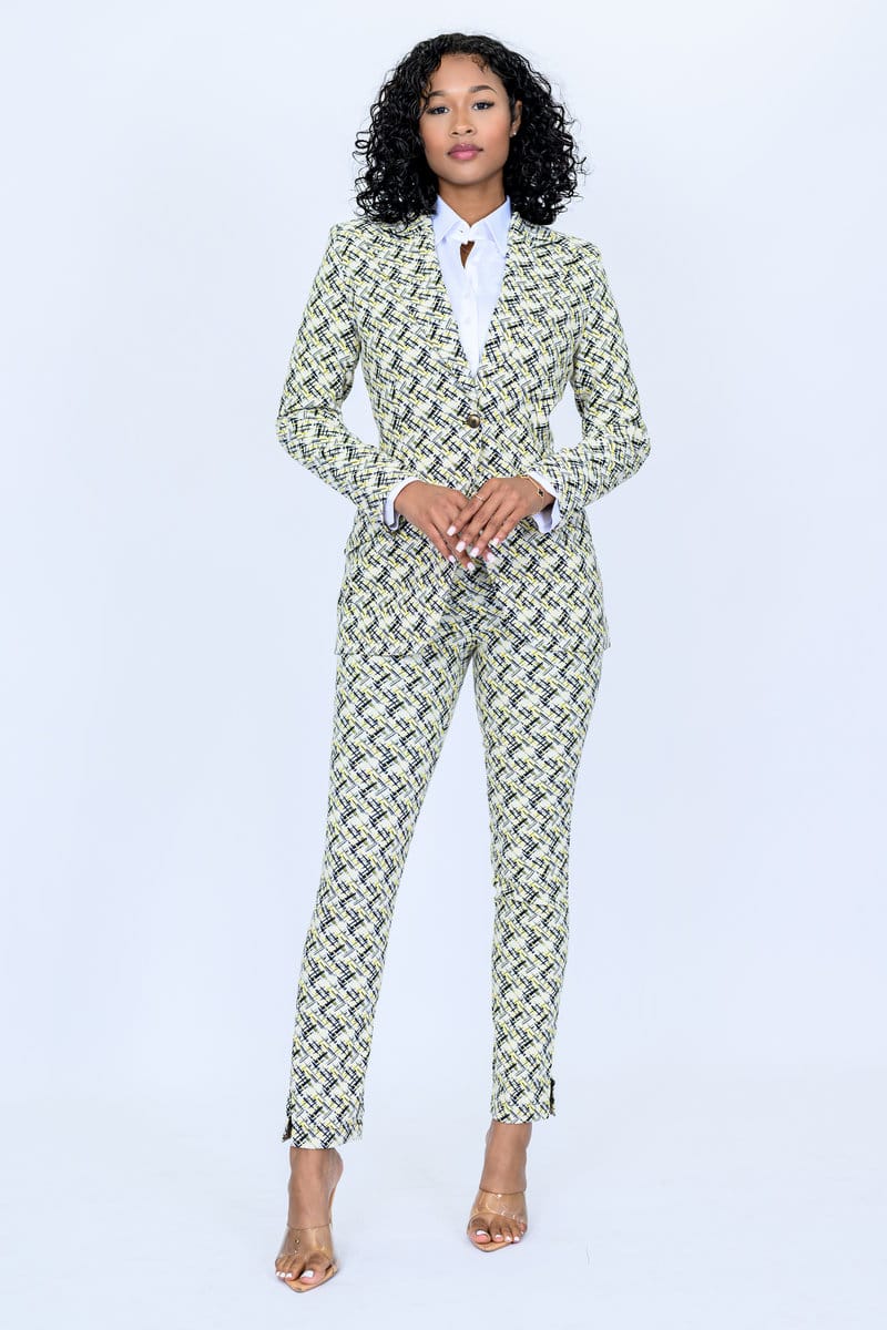 Cream-with-black-and-yellow-jacquard-pattern-2-piece-slim-fit-suit-with-adjustable-side-tabs-on-pants (1)